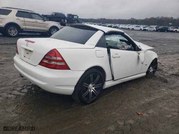 2001 Mercedes-Benz SLK-Class Kompressor with VIN WDBKK49F11F190356, listed as a Copart auction lot 79548904 with 0 mi miles and Salvage Title. Bid and sale history available at carsss.com. Image 3.