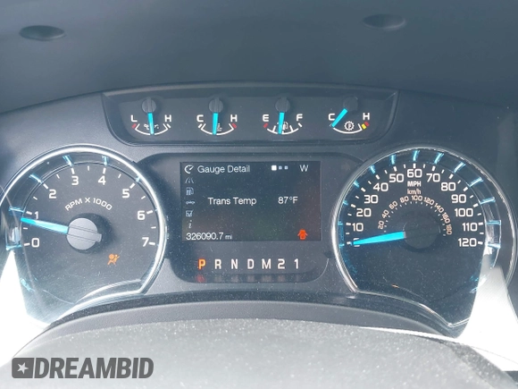 2013 Ford F-150 XL with VIN 1FTFW1EF1DFC24375, listed as a IAAI auction lot 41977313 with 326,090 mi miles. Bid and sale history available at carsss.com. Image 7.