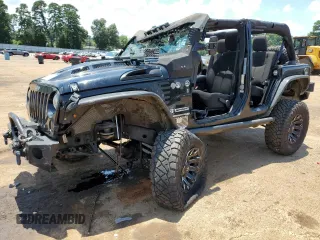 2018 Jeep Wrangler JK Unlimited Sport S with VIN 1C4BJWDG6JL875857, listed as a Copart auction lot 62903474 with 56,208 mi miles and Salvage Title. Bid and sale history available at carsss.com. Image 1.