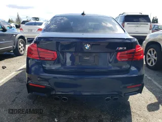 2016 BMW M3 with VIN WBS8M9C57G5D30360, listed as a Copart auction lot 43237344 with 81,879 mi miles. Bid and sale history available at carsss.com. Image 6.