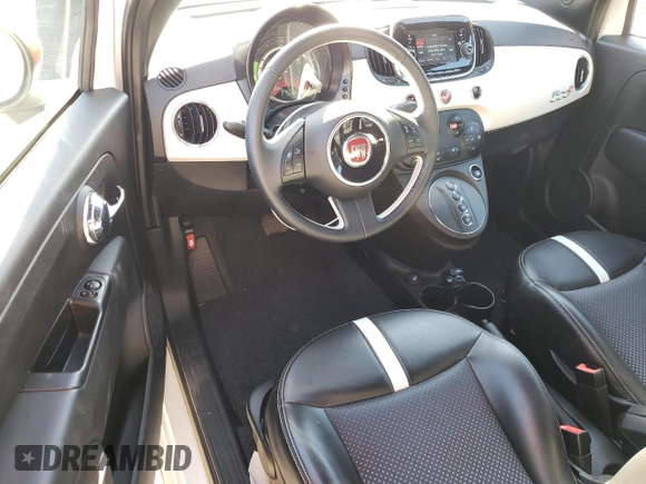 2018 FIAT 500e z VIN 3C3CFFGE3JT465087, wystawiony jako Copart lot #75343744 z przebiegiem 22 850 mil mil oraz Szkoda całkowita • Salvage title. Historia ofert i sprzedaży dostępna na DreamBid. Obrazek 8.