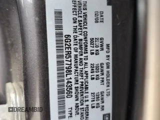 2008 Pontiac G8 z VIN 6G2ER57798L143560, wystawiony jako Copart lot #47386605 z przebiegiem 161 483 mil mil oraz Szkody całkowita. Historia ofert i sprzedaży dostępna na DreamBid. Obrazek 12.