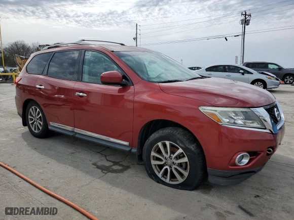2013 Nissan Pathfinder Platinum with VIN 5N1AR2MNXDC621693, listed as a Copart auction lot 47942835 with 164,158 mi miles and Salvage Title. Bid and sale history available at carsss.com. Image 4.