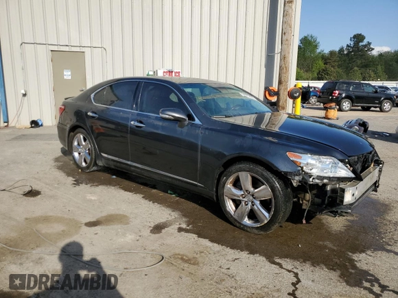 2010 Lexus LS 460 with VIN JTHBL5EF7A5101341, listed as a Copart auction lot 52371455 with 209,048 mi miles and Salvage Title. Bid and sale history available at carsss.com. Image 4.