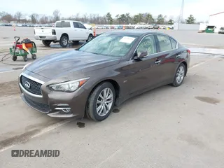 2016 Infiniti Q50 2.0t Premium with VIN JN1CV7AR3GM250651, listed as a IAAI auction lot 41768184 with 105,621 mi miles. Bid and sale history available at carsss.com. Image 17.