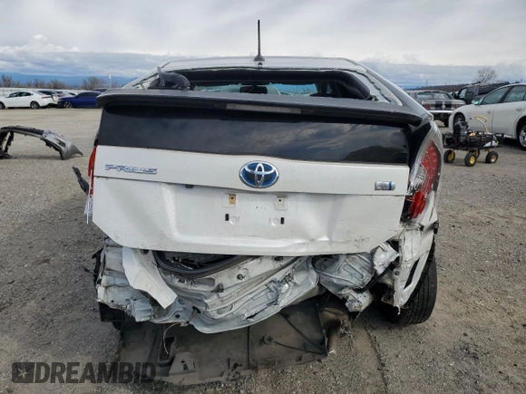 2012 Toyota Prius One with VIN JTDKN3DU3C5498632, listed as a Copart auction lot 47883705 with 127,449 mi miles and Salvage Title. Bid and sale history available at carsss.com. Image 6.