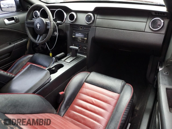 2008 Ford Mustang Deluxe with VIN 1ZVHT84N185177814, listed as a Copart auction lot 45242815 with 147,380 mi miles and Clean Title. Bid and sale history available at carsss.com. Image 8.