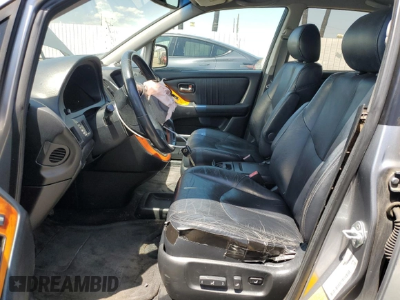 2002 Lexus RX 300 z VIN JTJGF10U920120790, wystawiony jako Copart lot #54898015 z przebiegiem 190 150 mil mil oraz Czysty tytuł • Clean title. Historia ofert i sprzedaży dostępna na DreamBid. Obrazek 7.