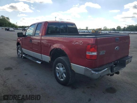 2008 Ford F-150 STX with VIN 1FTRX14W48FA50562, listed as a Copart auction lot 56163265 with 121,496 mi miles and Clean title. Bid and sale history available at DreamBid. Image 2.
