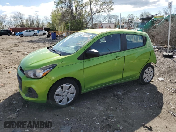 2016 Chevrolet Spark LS with VIN KL8CB6SA7GC573317, listed as a Copart auction lot 52613455 with 119,537 mi miles and Salvage Title. Bid and sale history available at carsss.com. Image 1.