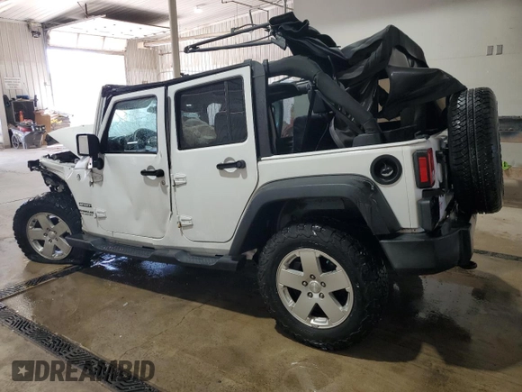 2016 Jeep Wrangler Unlimited Freedom with VIN 1C4BJWDG8GL179946, listed as a Copart auction lot 56891105 with Not provided miles and Salvage title. Bid and sale history available at DreamBid. Image 2.