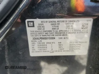 2016 GMC Terrain SLT z VIN 2GKALPEK6G6150084, wystawiony jako Copart lot #57766895 z przebiegiem 70 412 mil mil oraz Szkoda całkowita • Salvage title. Historia ofert i sprzedaży dostępna na DreamBid. Obrazek 13.