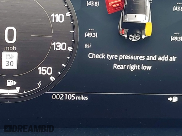 2024 Land Rover Defender S with VIN SALEJ6EX4R2350804, listed as a IAAI auction lot 41833273 with 2,105 mi miles and . Bid and sale history available at DreamBid. Image 7.