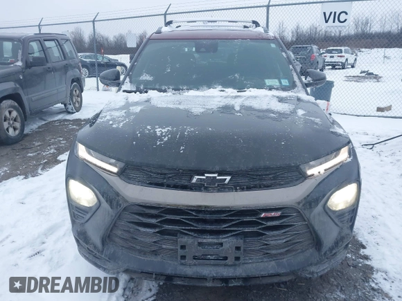 2022 Chevrolet TrailBlazer RS with VIN KL79MUSL6NB105533, listed as a IAAI auction lot 41102372 with 27,101 mi miles. Bid and sale history available at carsss.com. Image 12.
