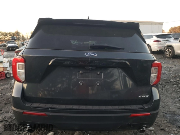 2022 Ford Explorer ST-Line with VIN 1FMSK8KH9NGB05344, listed as a Copart auction lot 86630064 with 25,775 mi miles and Salvage Title. Bid and sale history available at carsss.com. Image 6.