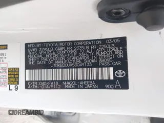 2005 Toyota Prius with VIN JTDKB20UX53049133, listed as a IAAI auction lot 42131796 with 96,154 mi miles. Bid and sale history available at carsss.com. Image 9.