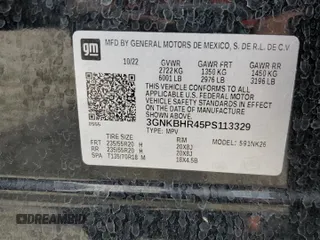 2023 Chevrolet Blazer LT с VIN 3GNKBHR45PS113329, выставлен на аукционе Copart как лот 58206715 с пробегом 24 425 миль миль и Списание • Salvage title. История ставок и продаж доступна на DreamBid. Изображение 13.