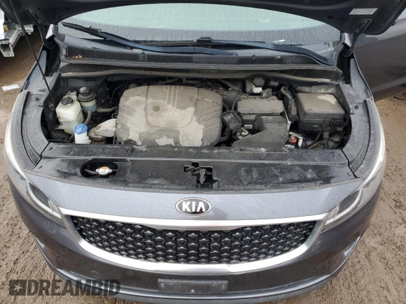 2016 Kia Sedona LX with VIN KNDMB5C1XG6119811, listed as a Copart auction lot 48228105 with 120,748 mi miles and Clean Title. Bid and sale history available at carsss.com. Image 12.