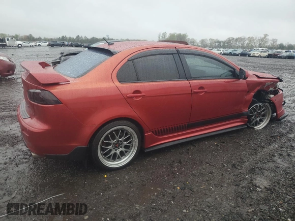 2009 Mitsubishi Lancer GTS with VIN JA3AU86W99U002899, listed as a Copart auction lot 52886455 with 174,184 mi miles and Salvage Title. Bid and sale history available at carsss.com. Image 3.
