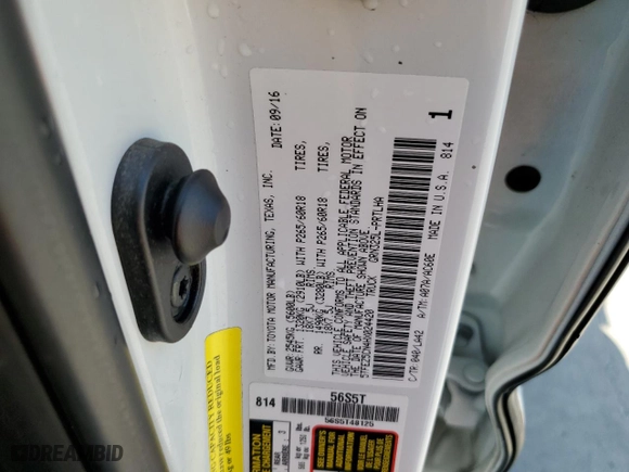 2017 Toyota Tacoma Limited with VIN 5TFEZ5CN4HX024420, listed as a Copart auction lot 67161004 with 96,327 mi miles and Salvage Title. Bid and sale history available at carsss.com. Image 12.