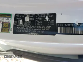 2018 Kia Sedona SX-L with VIN KNDME5C19J6399669, listed as a Copart auction lot 72073194 with 60,657 mi miles and Salvage Title. Bid and sale history available at carsss.com. Image 13.