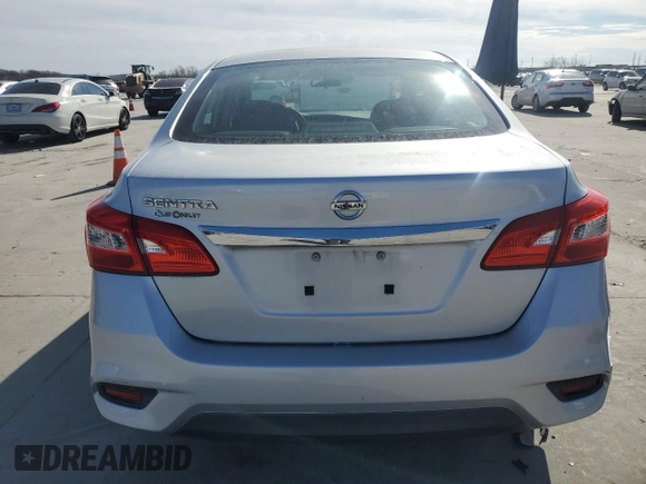 2017 Nissan Sentra S with VIN 3N1AB7AP5HY323905, listed as a Copart auction lot 89083675 with 84,580 mi miles and Salvage Title. Bid and sale history available at DreamBid. Image 6.