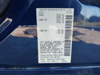 2020 Nissan Altima SR with VIN 1N4AL4CV6LN307437, listed as a IAAI auction lot 41234547 with 40,501 mi miles and . Bid and sale history available at carsss.com. Image 9.