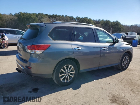 2016 Nissan Pathfinder S with VIN 5N1AR2MN5GC667968, listed as a Copart auction lot 89003405 with 156,253 mi miles and Salvage Title. Bid and sale history available at carsss.com. Image 3.