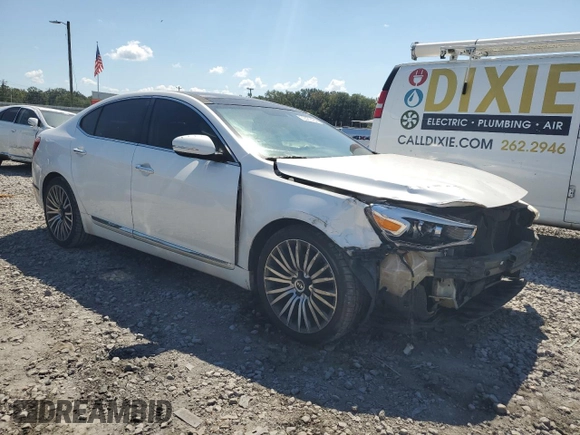 2014 Kia Cadenza Premium with VIN KNALN4D74E5127922, listed as a Copart auction lot 72427464 with 236,165 mi miles and Salvage Title. Bid and sale history available at carsss.com. Image 4.