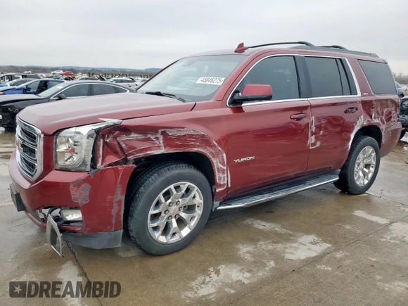 2017 GMC Yukon SLT with VIN 1GKS1BKCXHR339546, listed as a Copart auction lot 45846275 with 142,682 mi miles and Clean Title. Bid and sale history available at carsss.com. Image 1.