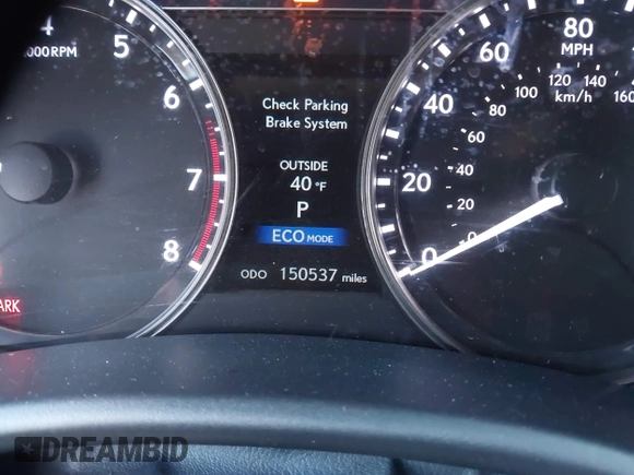 2013 Lexus GS 350 with VIN JTHBE1BL2D5003822, listed as a IAAI auction lot 41801692 with 150,537 mi miles. Bid and sale history available at carsss.com. Image 16.