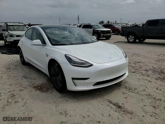 2020 Tesla Model 3 Standard Range Plus with VIN 5YJ3E1EA8LF800072, listed as a Copart auction lot 48168325 with 91,439 mi miles and Salvage Title. Bid and sale history available at carsss.com. Image 11.