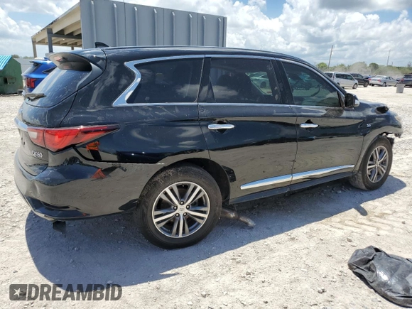 2020 Infiniti QX60 Pure with VIN 5N1DL0MN3LC520948, listed as a Copart auction lot 61274835 with 25,297 mi miles and Non repairable. Bid and sale history available at DreamBid. Image 3.