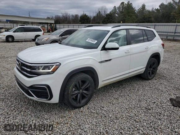 2021 Volkswagen Atlas SE with VIN 1V2RR2CA7MC594764, listed as a Copart auction lot 48194935 with 88,122 mi miles and Salvage title. Bid and sale history available at DreamBid. Image 1.