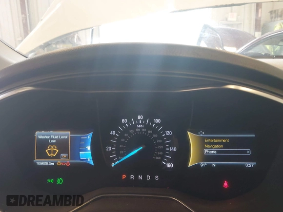 2017 Ford Fusion Titanium with VIN 3FA6P0D9XHR136815, listed as a IAAI auction lot 42596651 with 109,608 mi miles and . Bid and sale history available at DreamBid. Image 7.