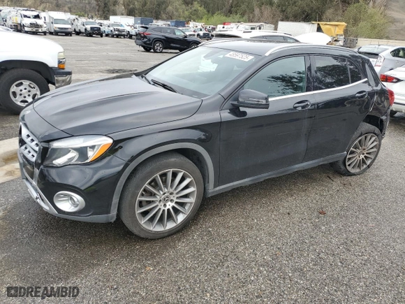 2018 Mercedes-Benz GLA with VIN WDCTG4EB6JJ404954, listed as a Copart auction lot 48597525 with 113,087 mi miles and Salvage Title. Bid and sale history available at carsss.com. Image 1.