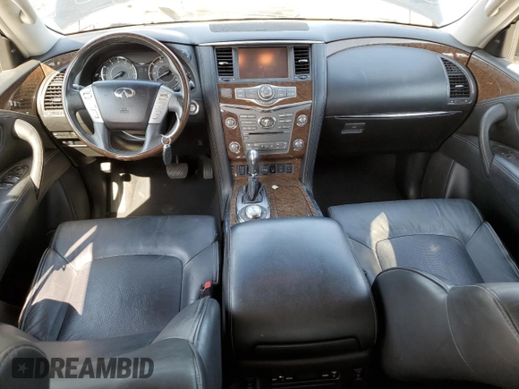 2016 Infiniti QX80 with VIN JN8AZ2NEXG9125401, listed as a Copart auction lot 65924664 with 138,858 mi miles and Salvage Title. Bid and sale history available at carsss.com. Image 8.
