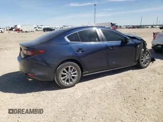 2025 Mazda 3 S with VIN 3MZBPAAM6SM455847, listed as a Copart auction lot 50470785 with Not Provided miles and Salvage Title. Bid and sale history available at DreamBid. Image 3.