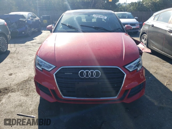 2017 Audi A3 Sedan Premium Plus with VIN WAUJ8GFF2H1023042, listed as a Copart auction lot 73591613 with 52,110 mi miles. Bid and sale history available at carsss.com. Image 5.