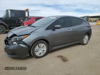2023 Nissan LEAF S with VIN 1N4AZ1BV2PC554003, listed as a Copart auction lot 50589395 with 25,261 mi miles and Salvage Title. Bid and sale history available at DreamBid. Image 1.