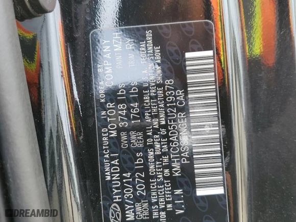 2015 Hyundai Veloster with VIN KMHTC6AD5FU219378, listed as a Copart auction lot 49913505 with 110,385 mi miles and Salvage Title. Bid and sale history available at carsss.com. Image 12.