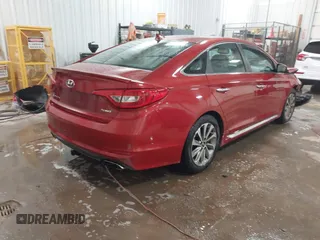 2017 Hyundai Sonata Sport with VIN 5NPE34AF7HH513901, listed as a IAAI auction lot 41556687 with 108,696 mi miles and . Bid and sale history available at DreamBid. Image 4.