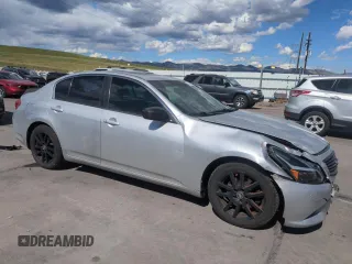 2013 Infiniti G37 Journey with VIN JN1CV6AP9DM721898, listed as a Copart auction lot 55339035 with 180,792 mi miles and Salvage title. Bid and sale history available at DreamBid. Image 4.