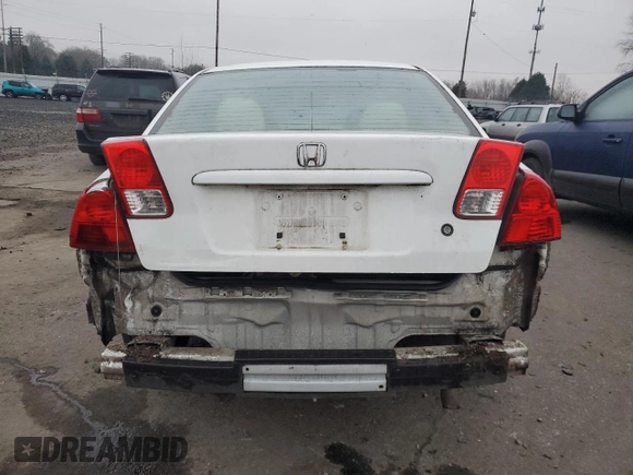 2004 Honda Civic LX with VIN 2HGES16674H574406, listed as a Copart auction lot 88926385 with 214,732 mi miles and Salvage Title. Bid and sale history available at carsss.com. Image 6.