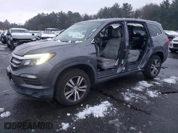 2017 Honda Pilot EX-L with VIN 5FNYF6H54HB008054, listed as a Copart auction lot 82758704 with 124,024 mi miles and Salvage Title. Bid and sale history available at DreamBid. Image 1.