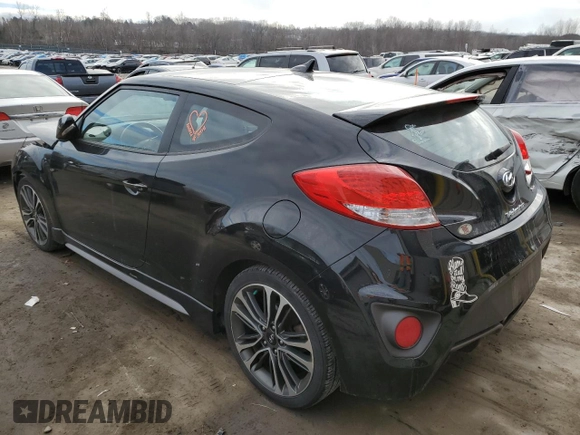 2016 Hyundai Veloster Turbo with VIN KMHTC6AE0GU267722, listed as a Copart auction lot 72993102 with 83,902 mi miles. Bid and sale history available at carsss.com. Image 2.