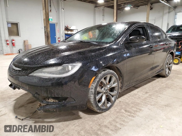 2016 Chrysler 200 S with VIN 1C3CCCBG5GN180691, listed as a Copart auction lot 51613725 with 167,564 mi miles and Salvage Title. Bid and sale history available at carsss.com. Image 1.
