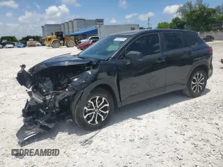 2025 Toyota Corolla Cross Hybrid S with VIN 7MUFBABG5SV077702, listed as a Copart auction lot 60262515 with 5,129 mi miles and Salvage title. Bid and sale history available at DreamBid. Image 1.