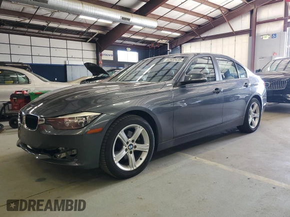 2014 BMW 3 Series 320i xDrive with VIN WBA3C3C53EF985375, listed as a Copart auction lot 62833435 with 75,726 mi miles and Salvage title. Bid and sale history available at DreamBid. Image 1.