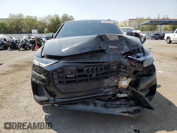 2019 Audi Q8 Premium Plus with VIN WA1EVAF13KD011514, listed as a Copart auction lot 64988564 with 81,316 mi miles and Salvage Title. Bid and sale history available at carsss.com. Image 5.